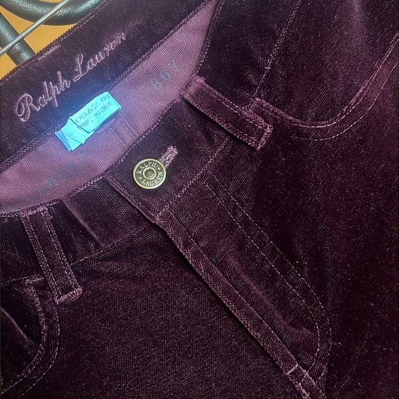 RALPH LAUREN Hampton Red Velvet Pants - Picture 4 of 16